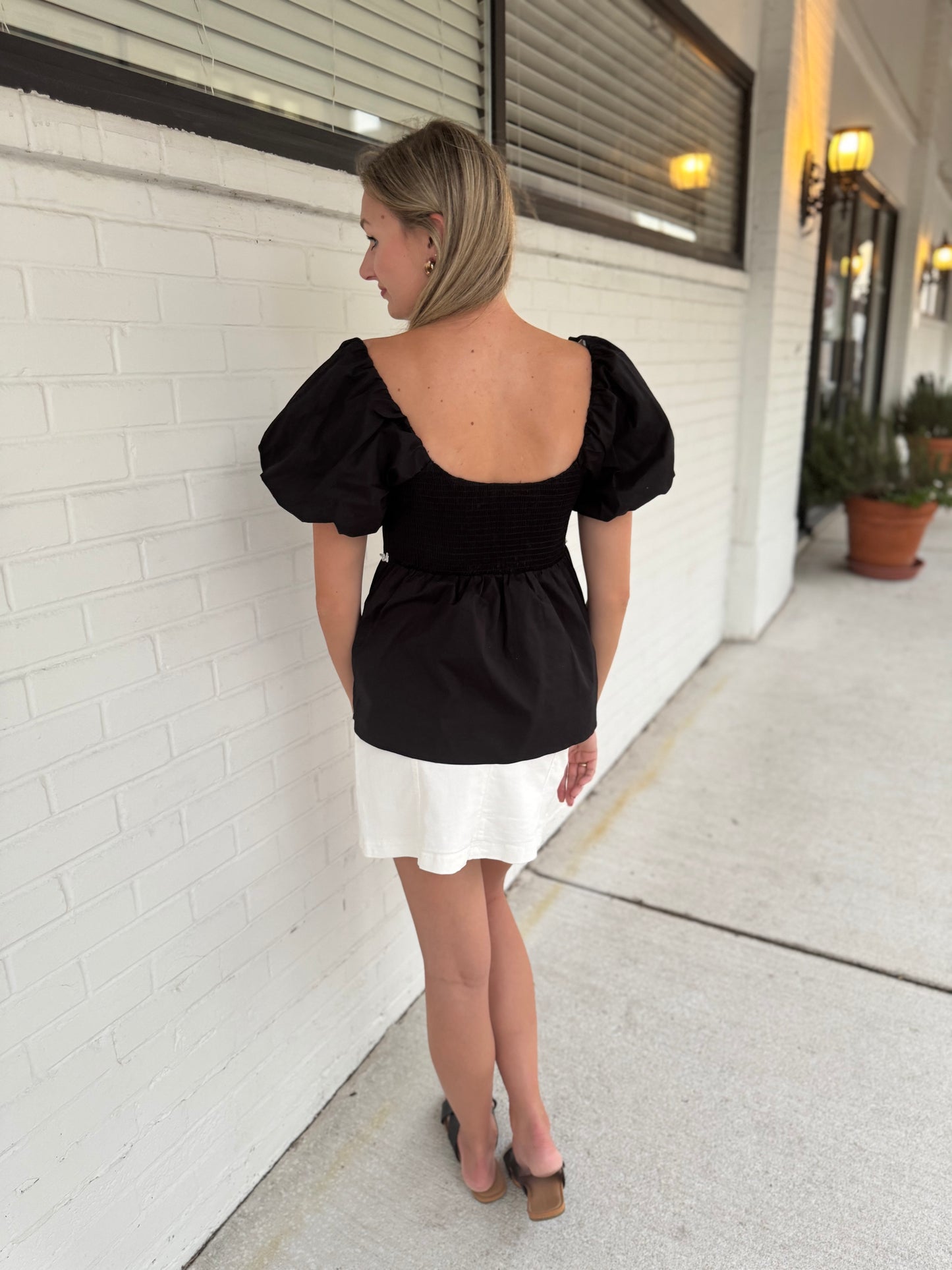 White Denim Skirt