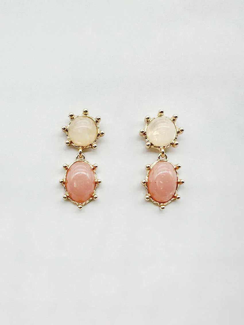 Cream and Pink Drops
