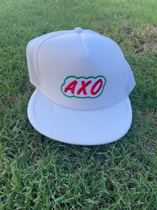White AXO Trucker Hat