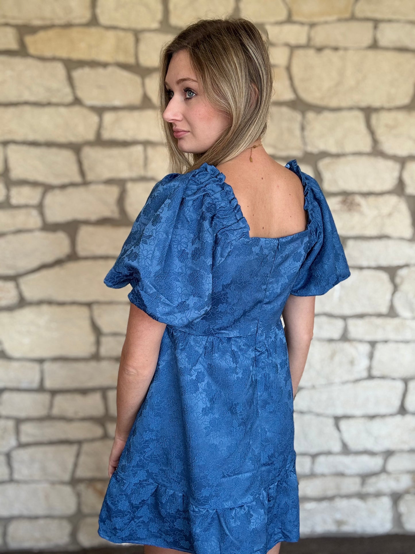 Fall Photos Dress- Blue