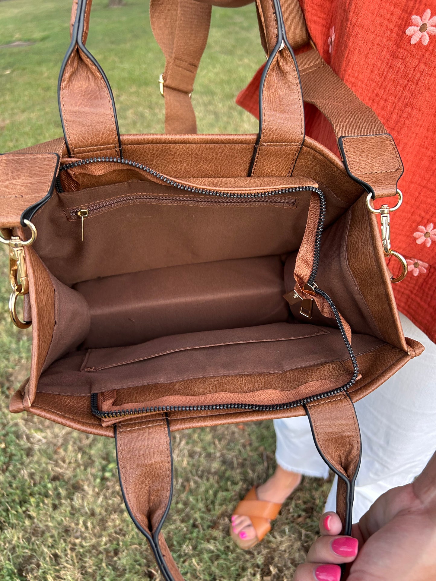 Leather Purse- Brown