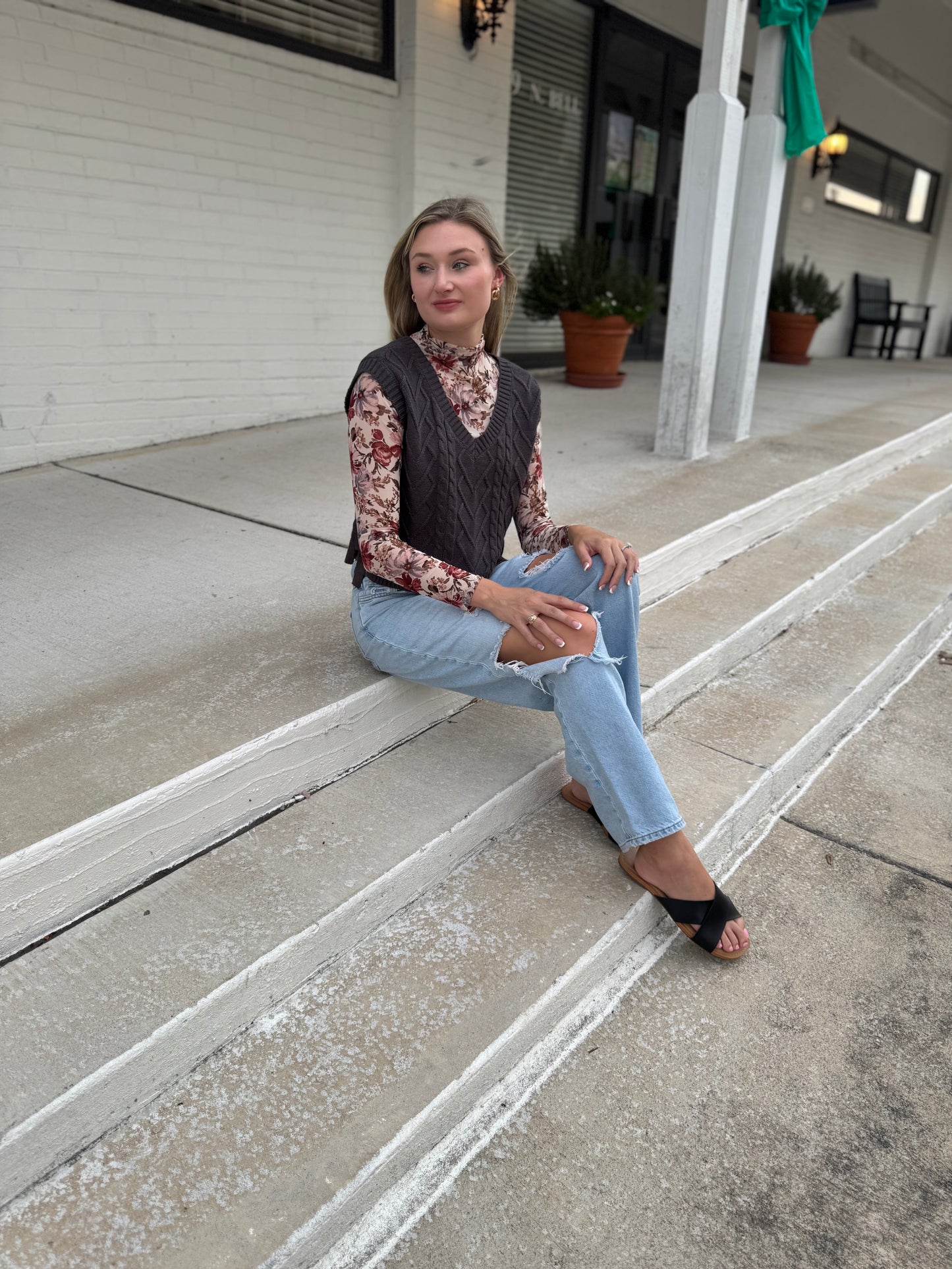 Floral Undershirt