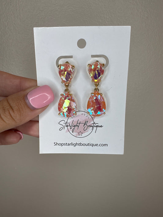 Coral Dangle Earrings