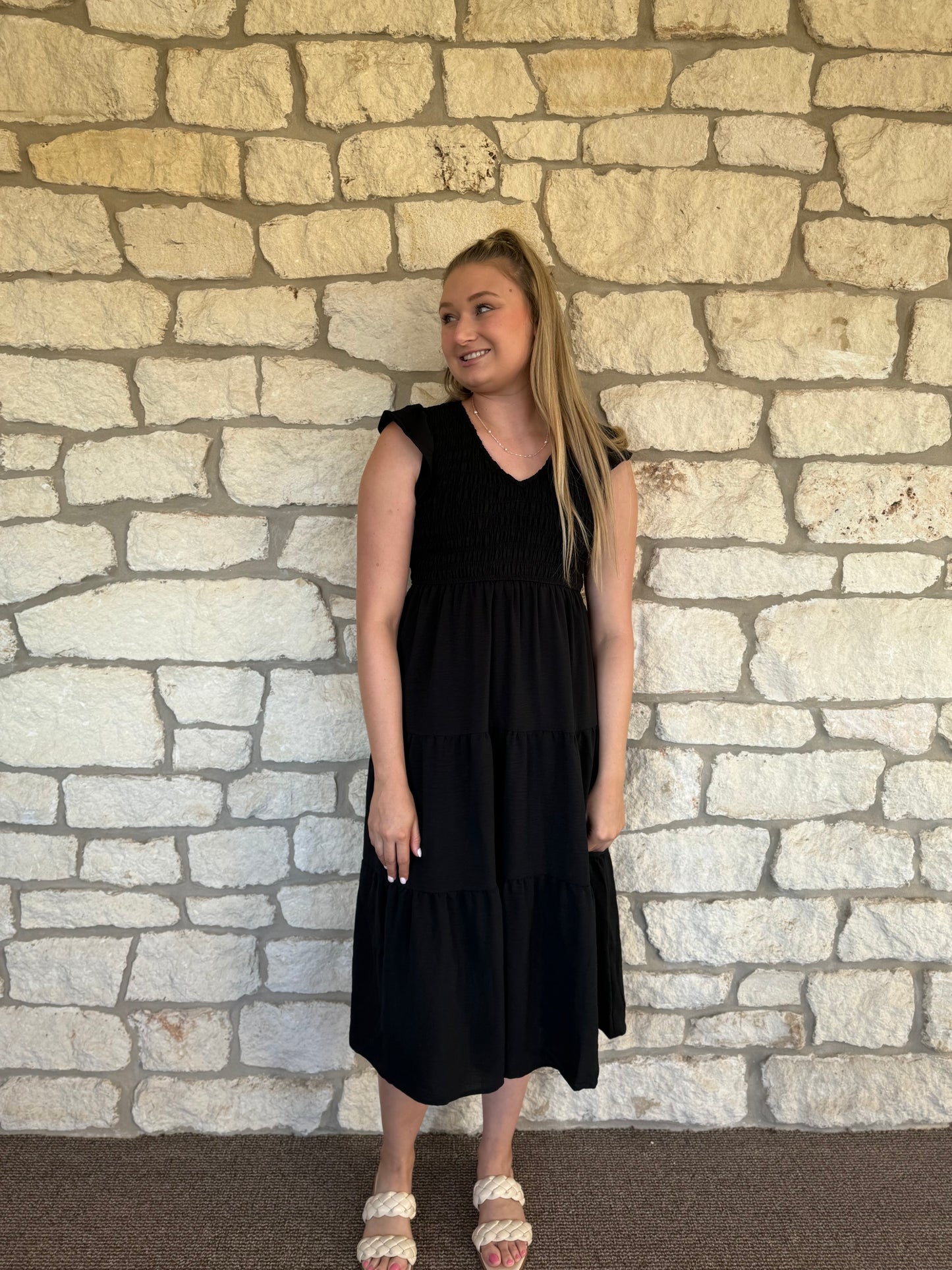 Name Of The Game Dress- Black