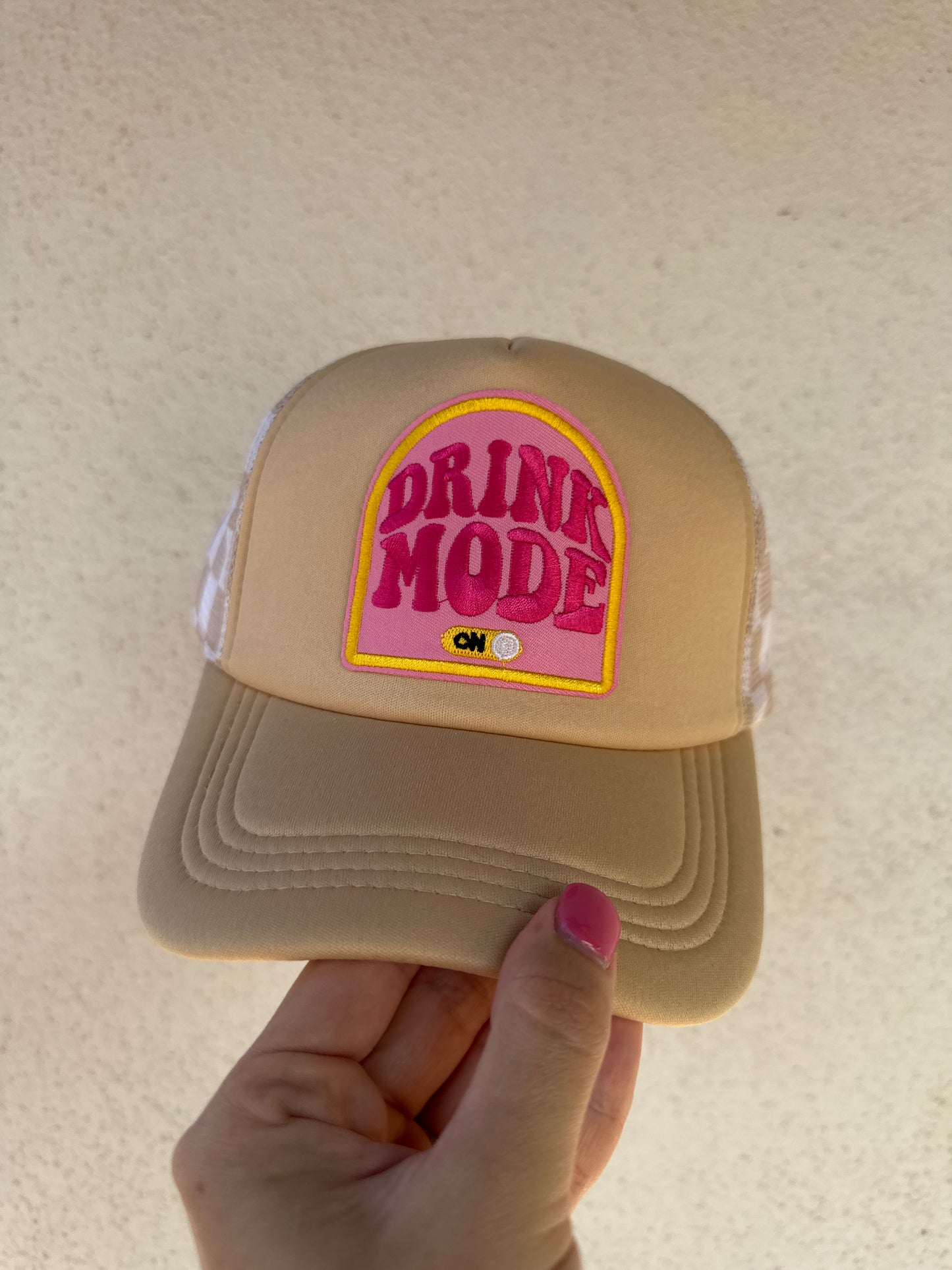 Drink Mode On/ Tan Hat