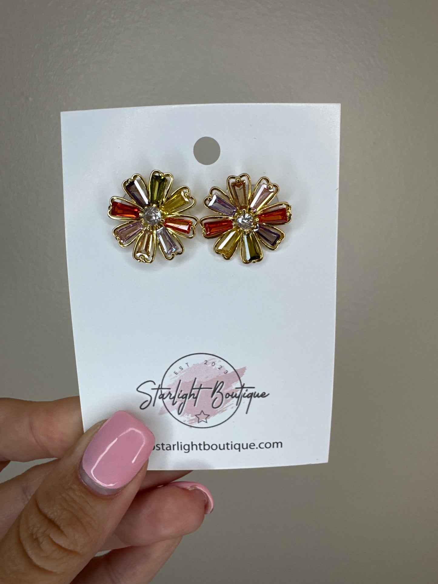 Color Flower Studs