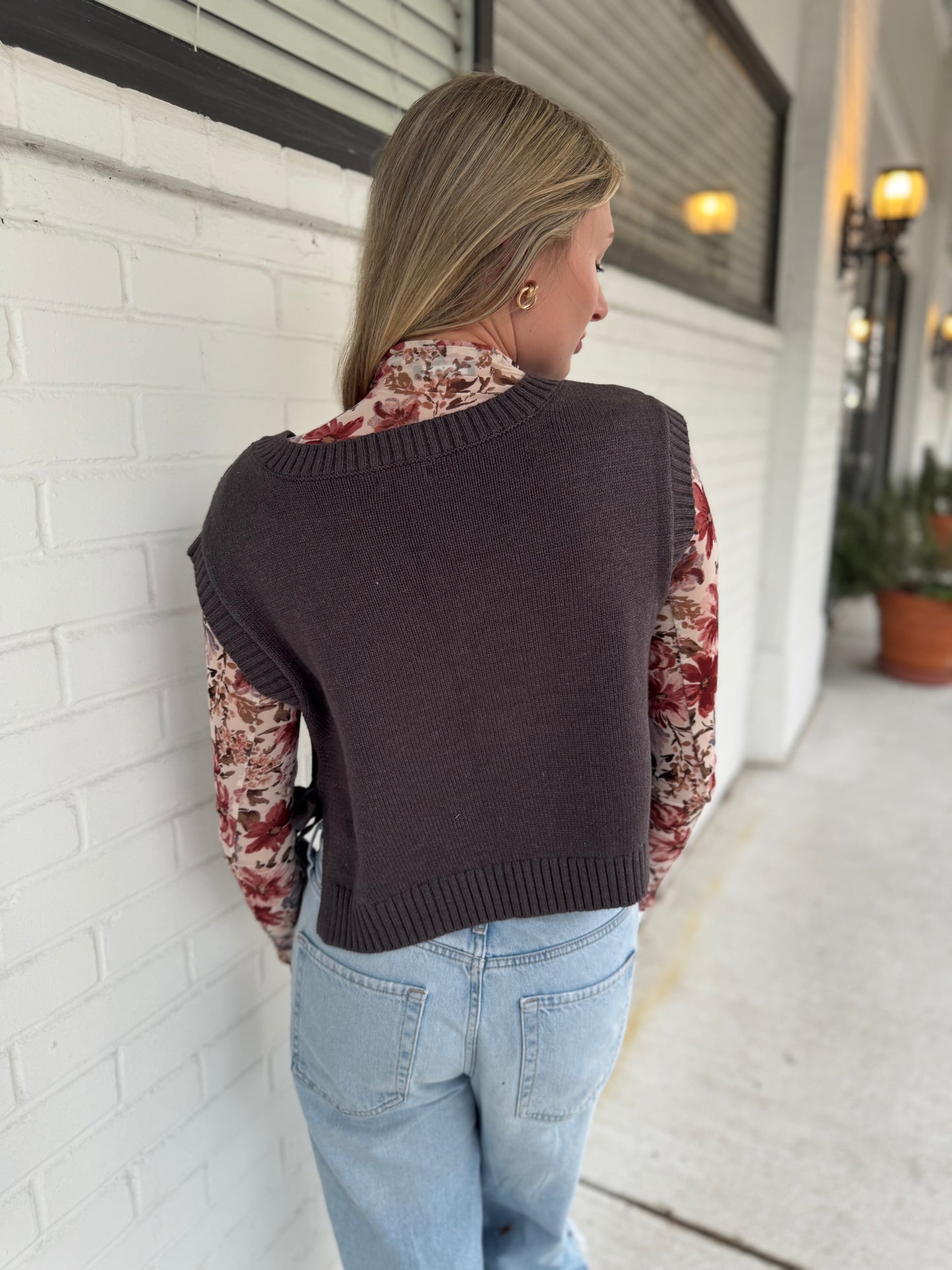 Cable Kint Sweater Shirt