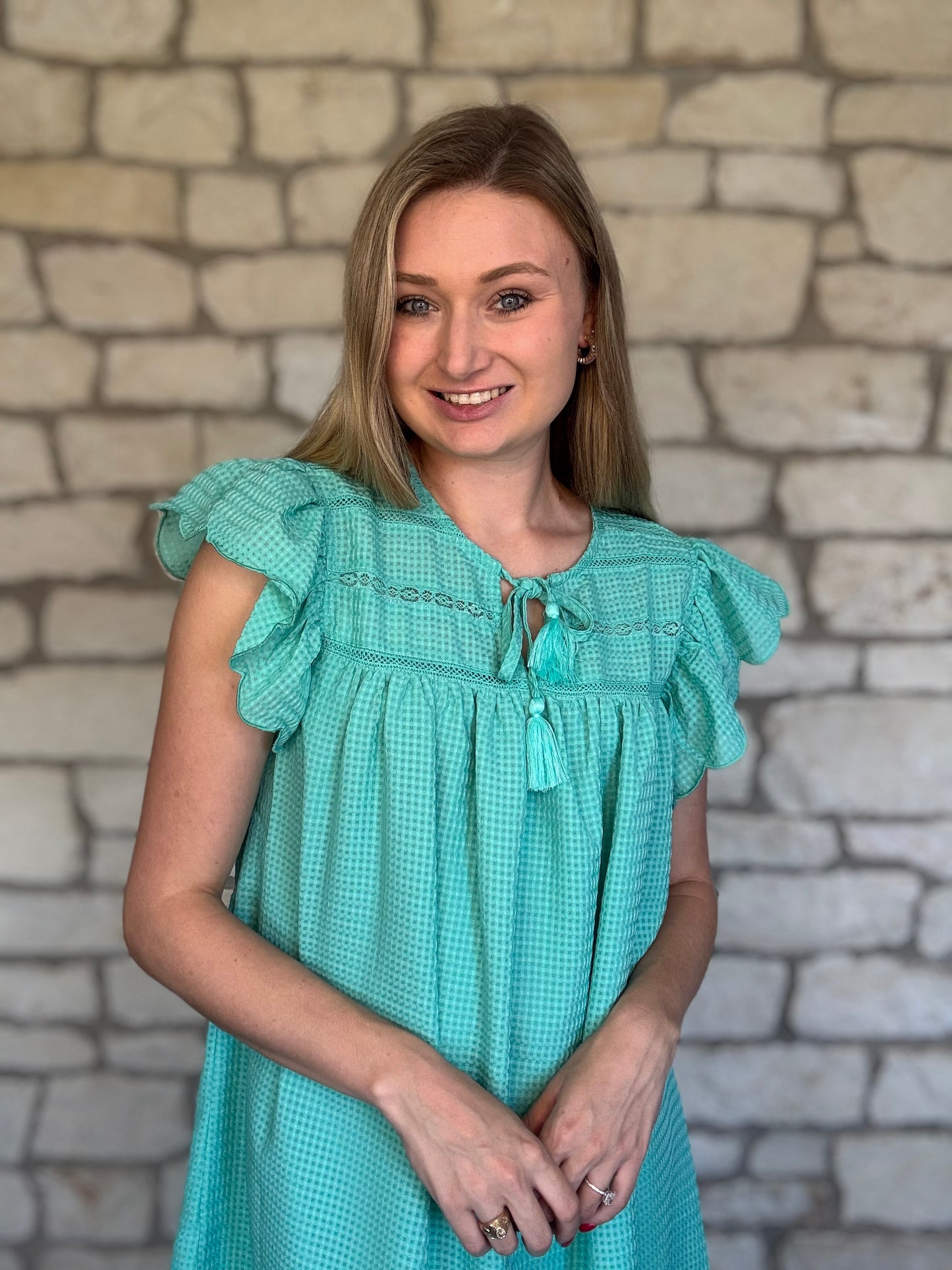 Tickle Me Teal Dress