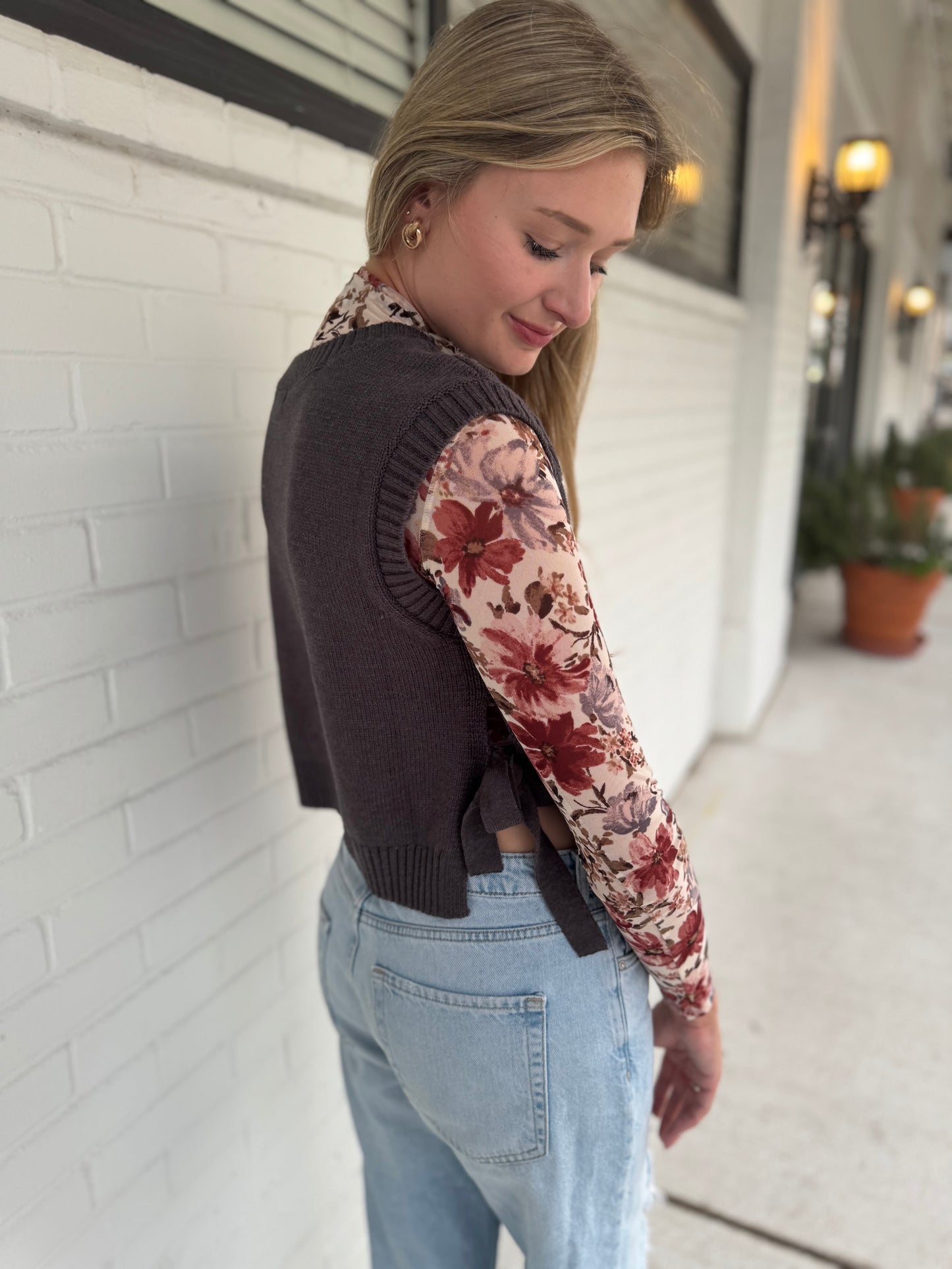 Cable Kint Sweater Shirt