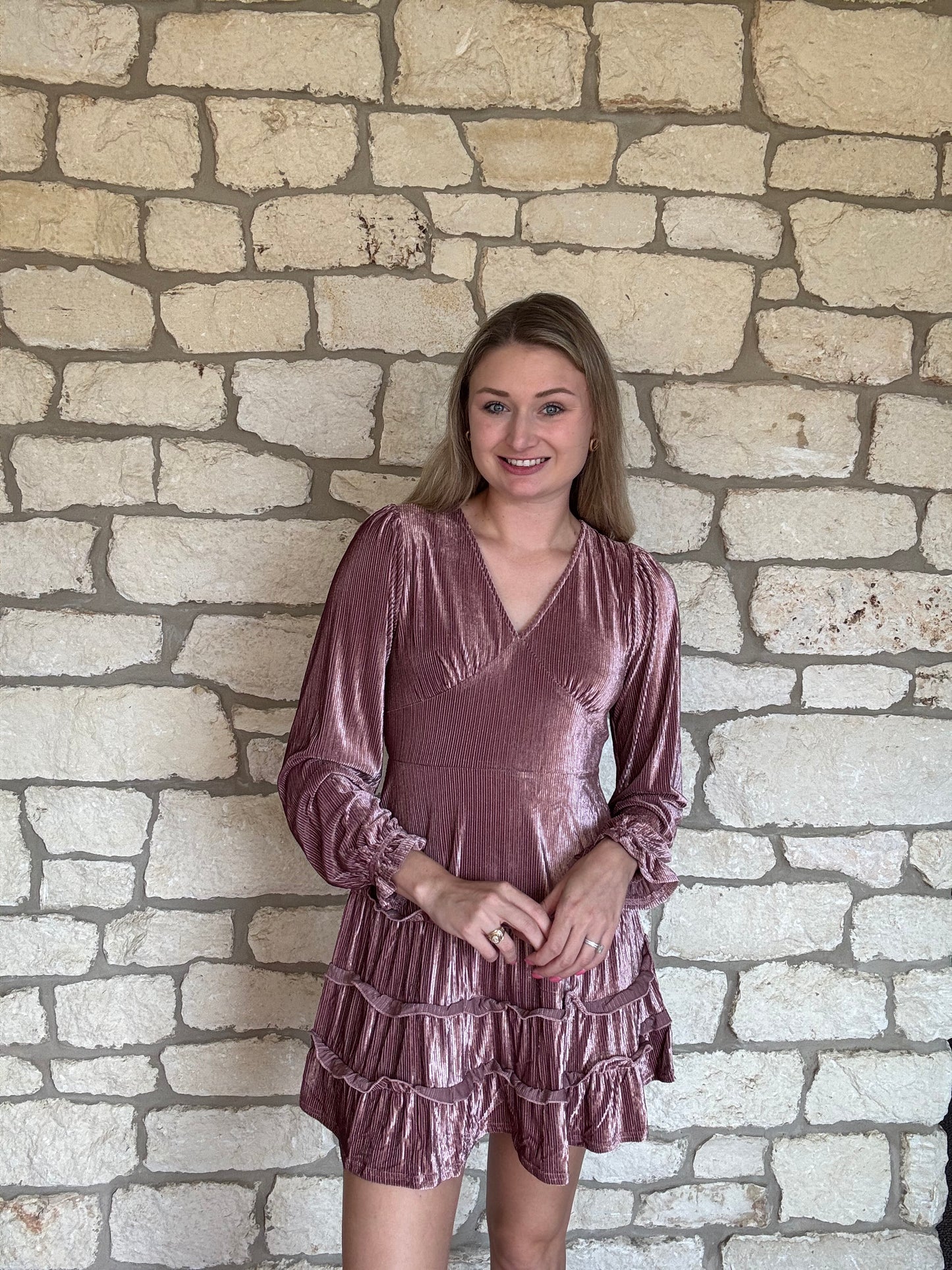 Out For Wine Dress- Mauve