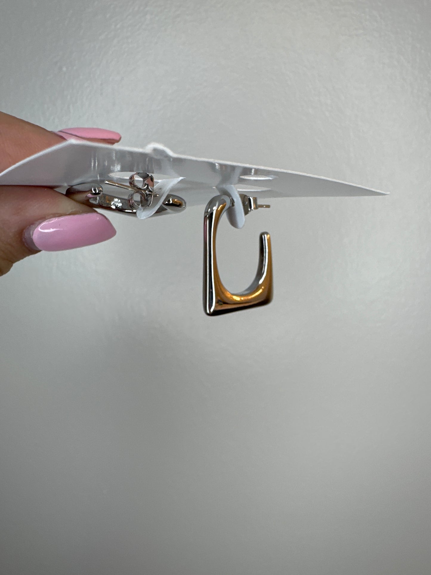 Boxy Hoops- Silver