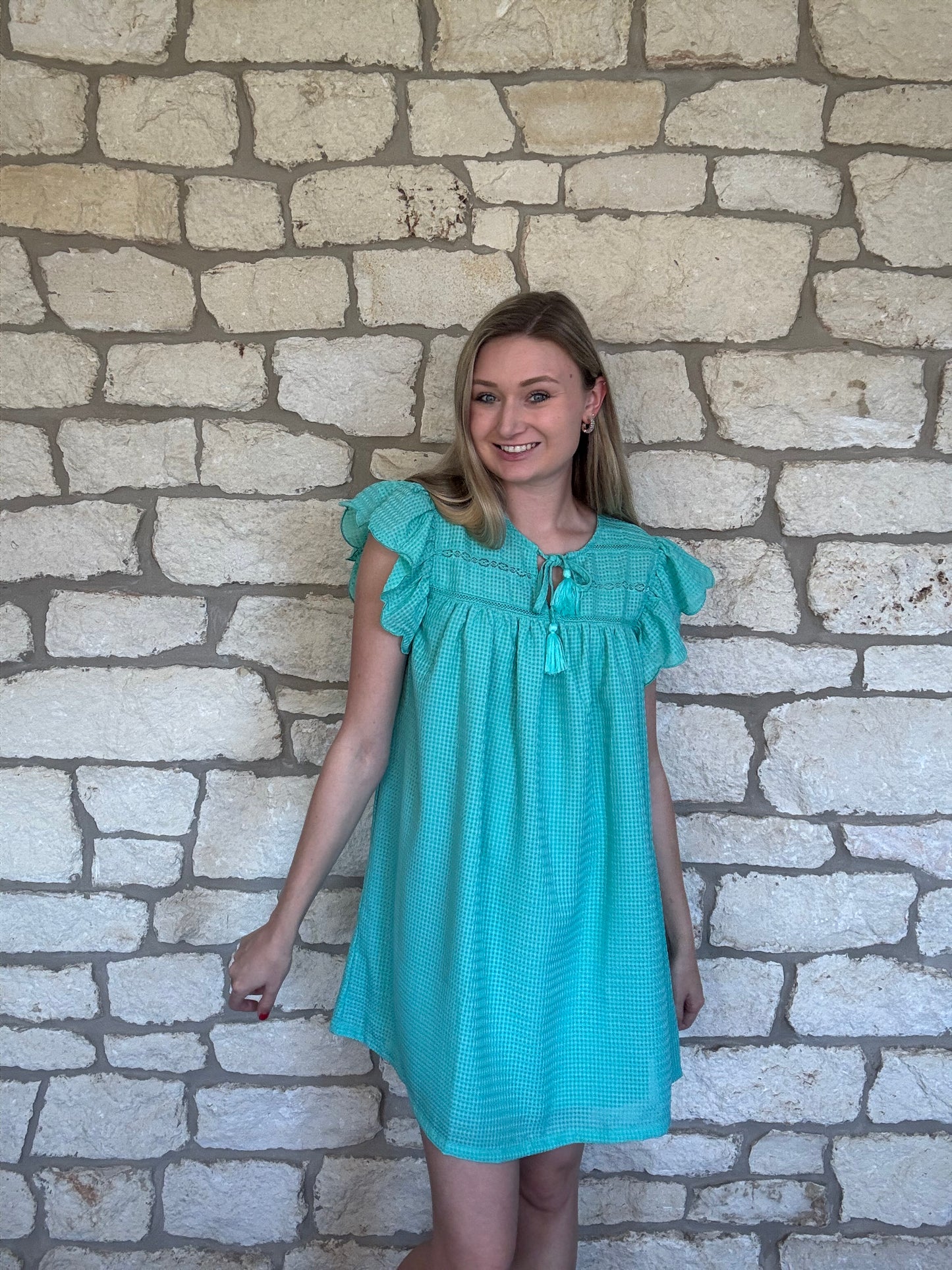 Tickle Me Teal Dress