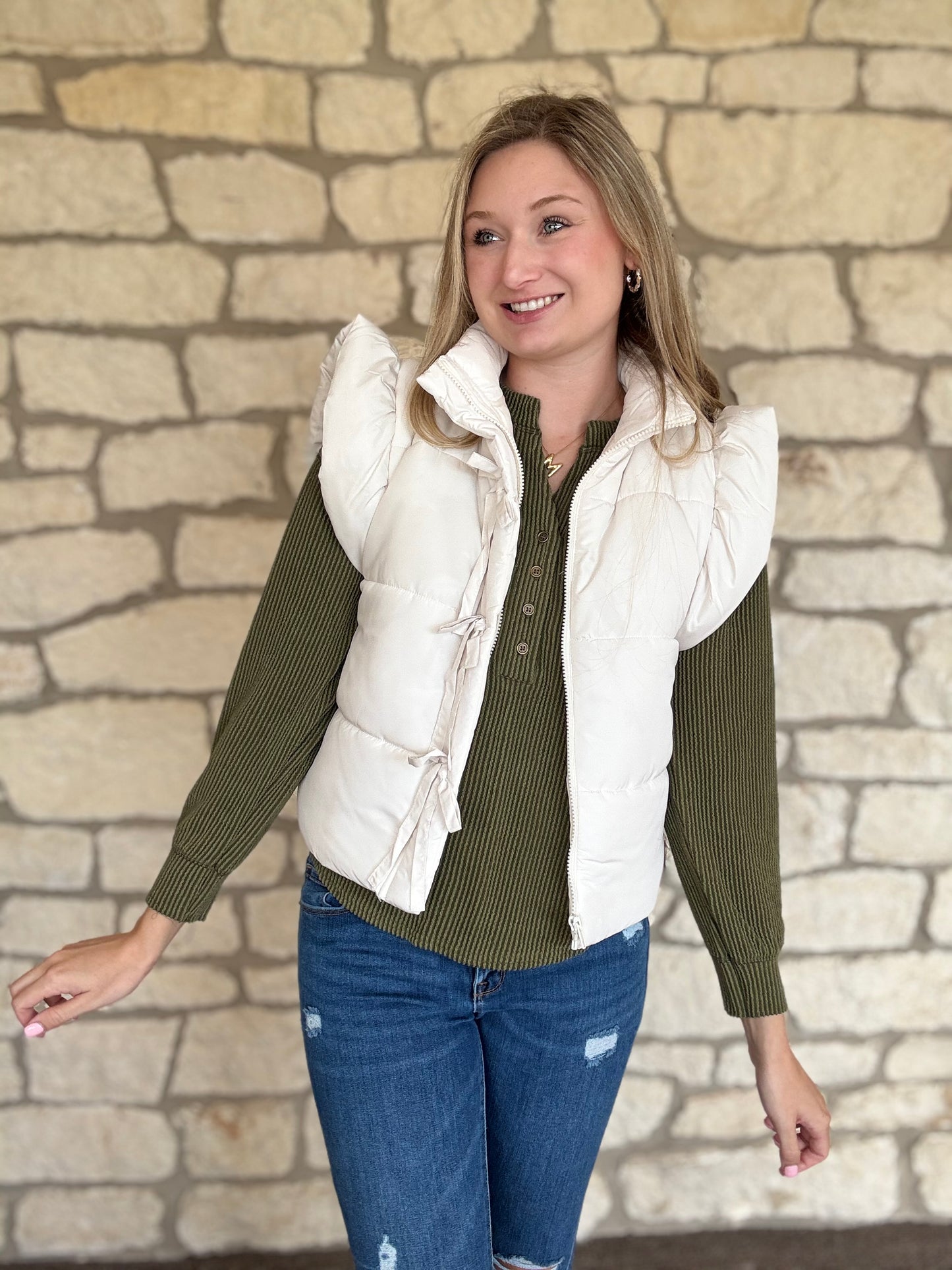 Kelsey Top- Olive