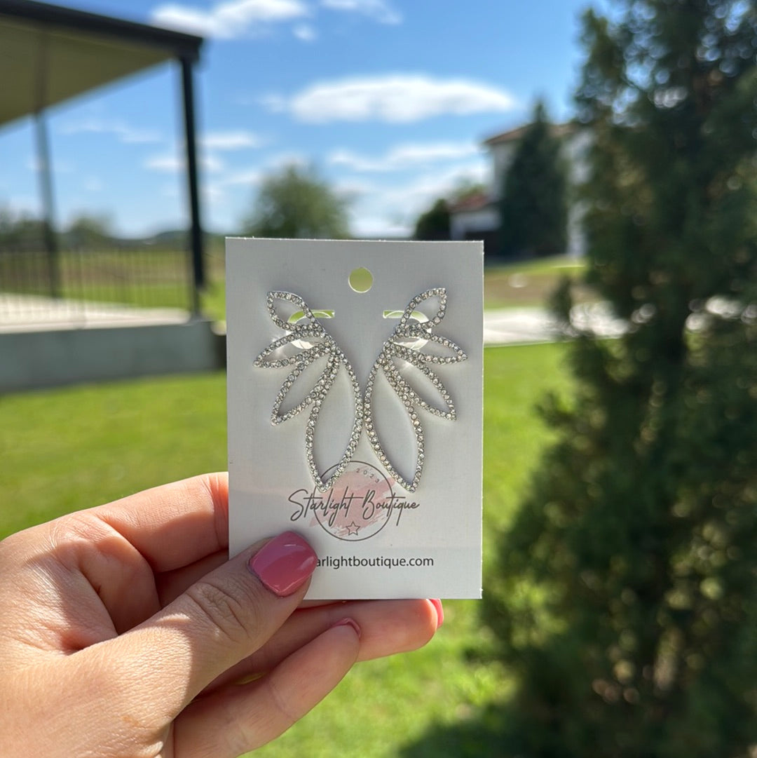 Rhinestone Butterfly Stud