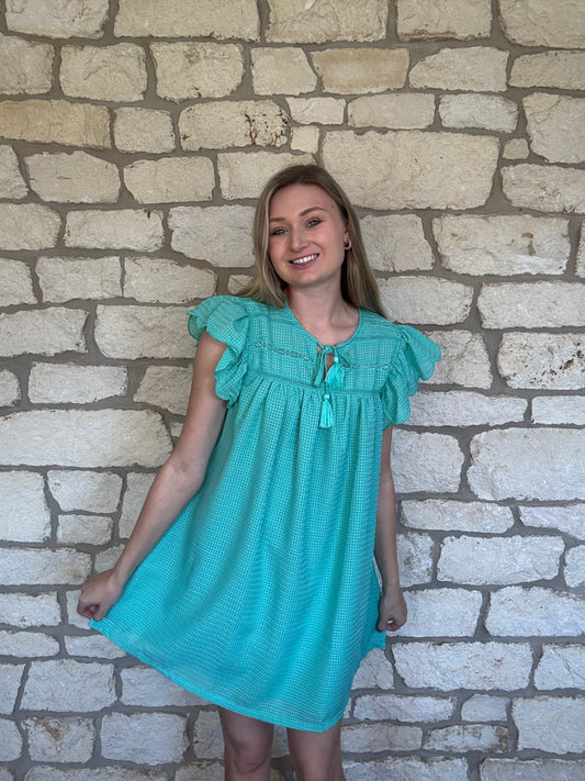 Tickle Me Teal Dress