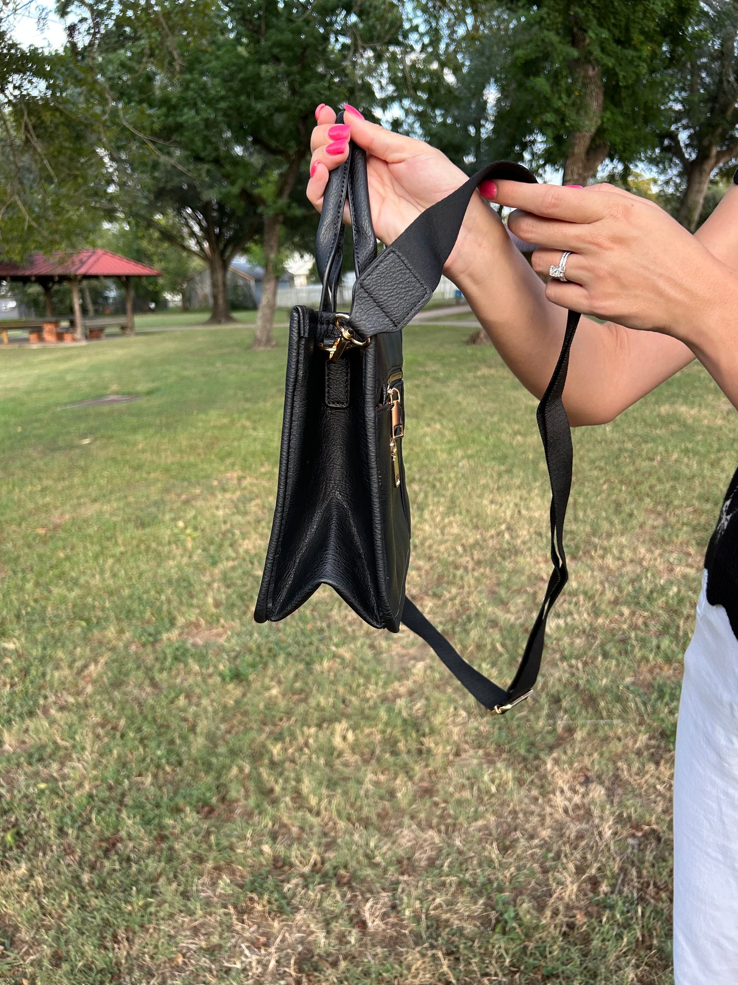 Leather Purse- Black