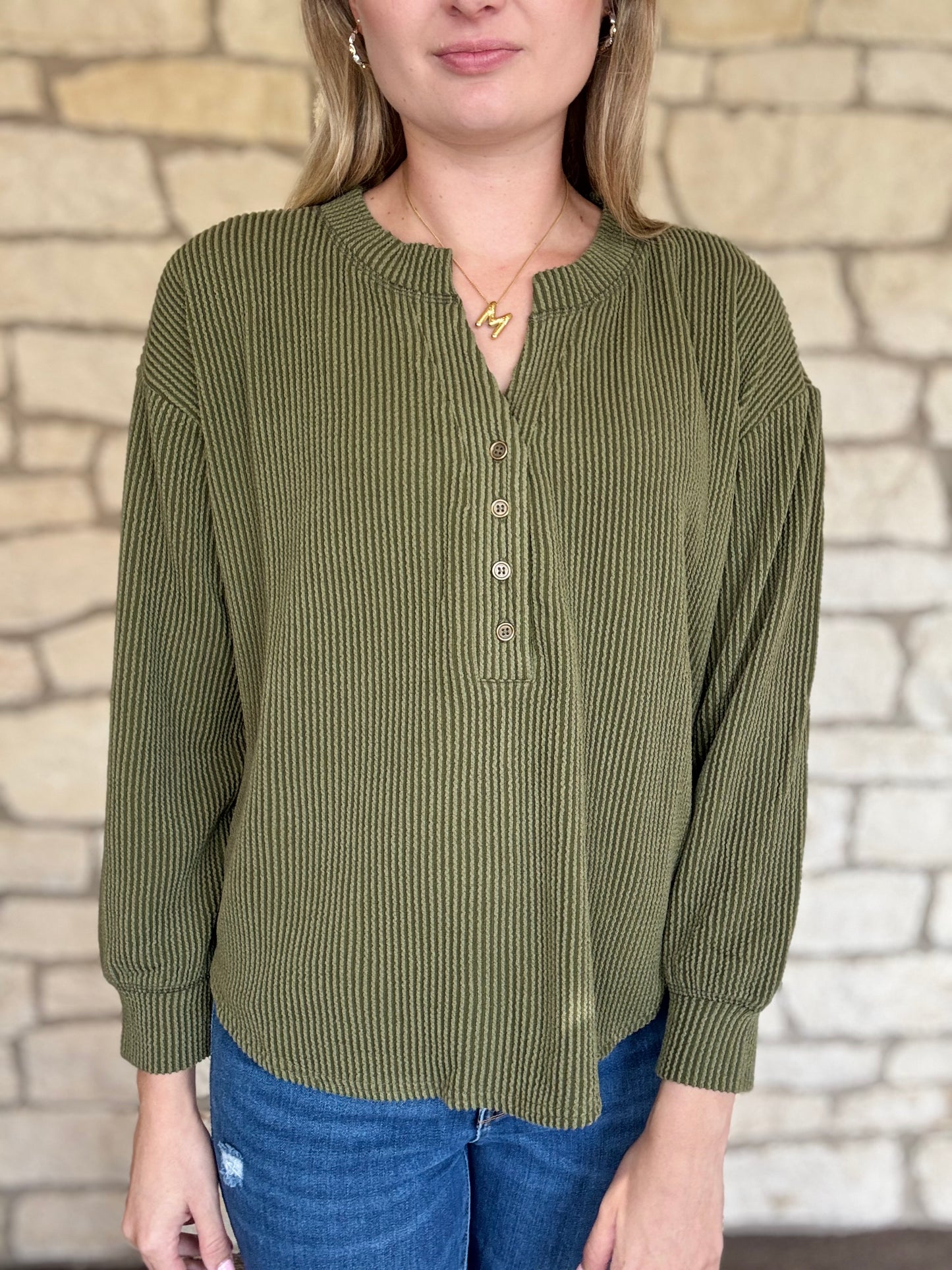 Kelsey Top- Olive