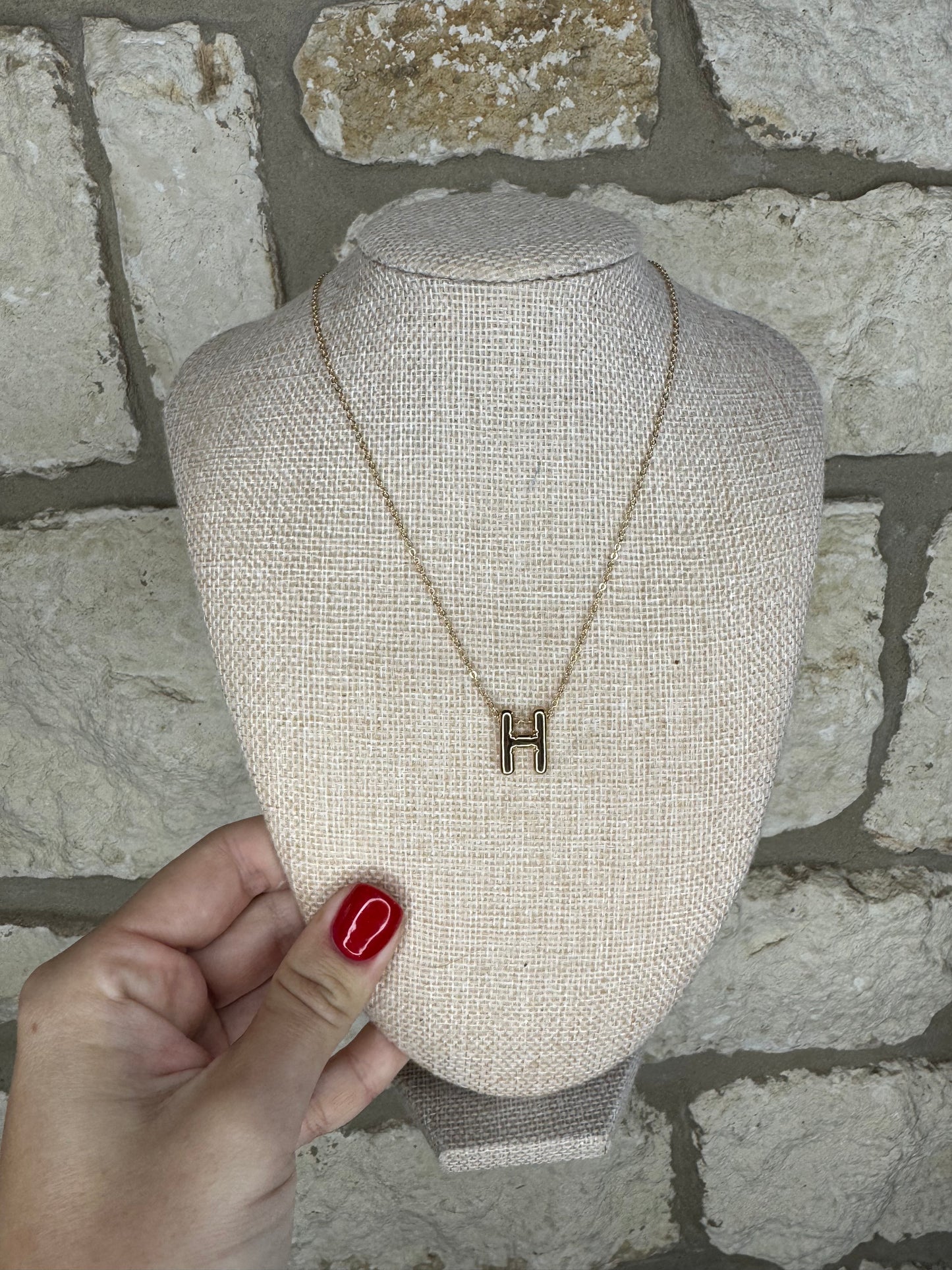 Bubble H Necklace
