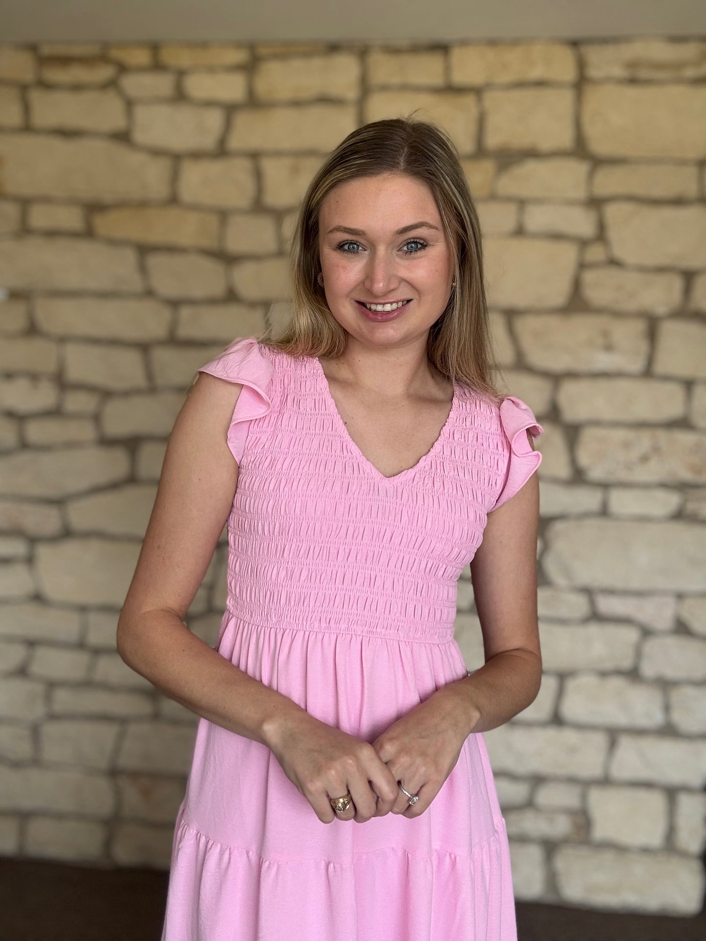Name Of The Game Dress- Pink