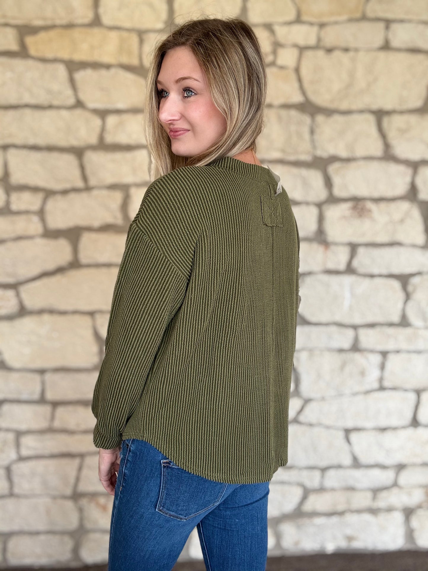 Kelsey Top- Olive