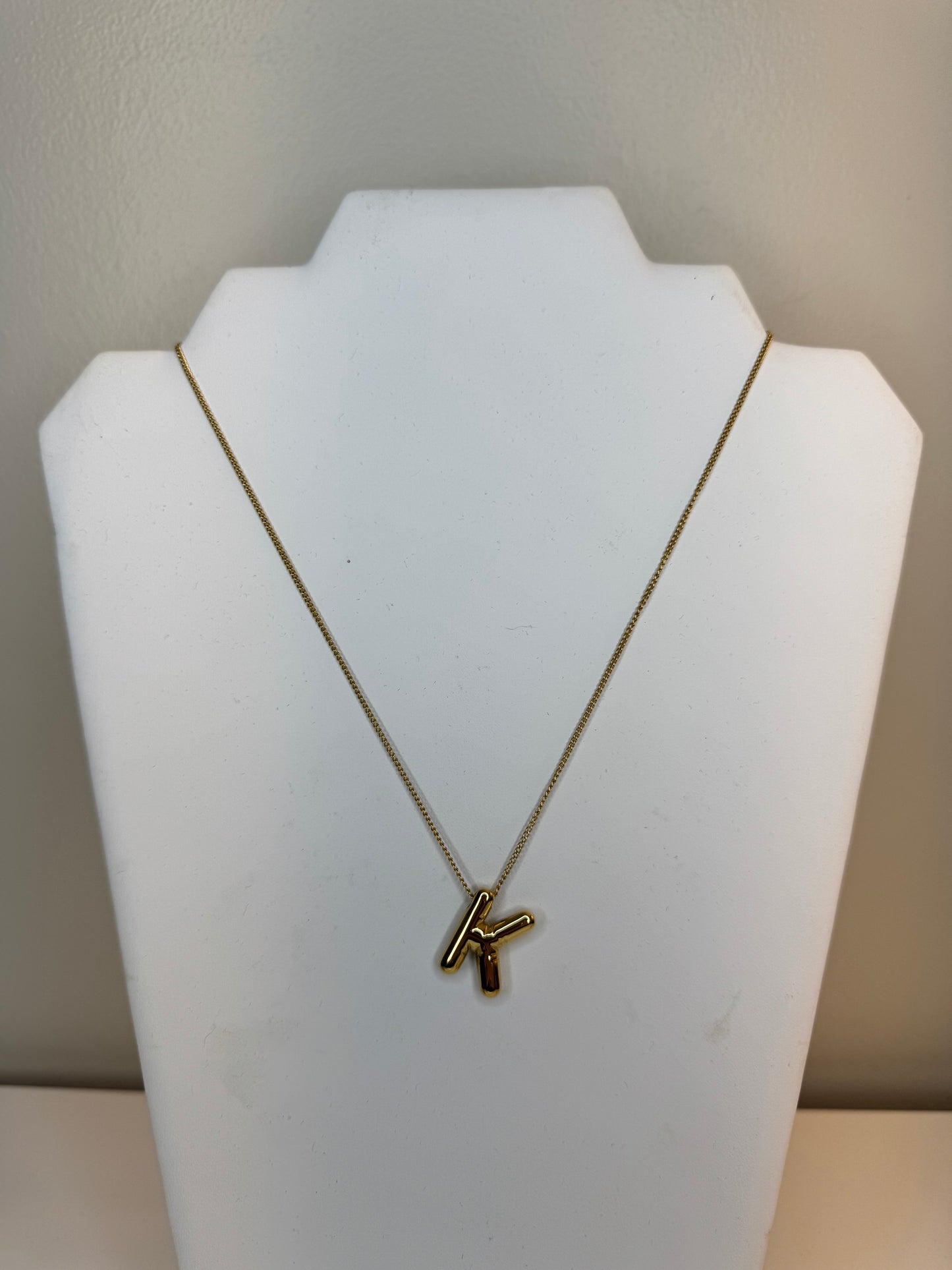 Balloon K Necklace