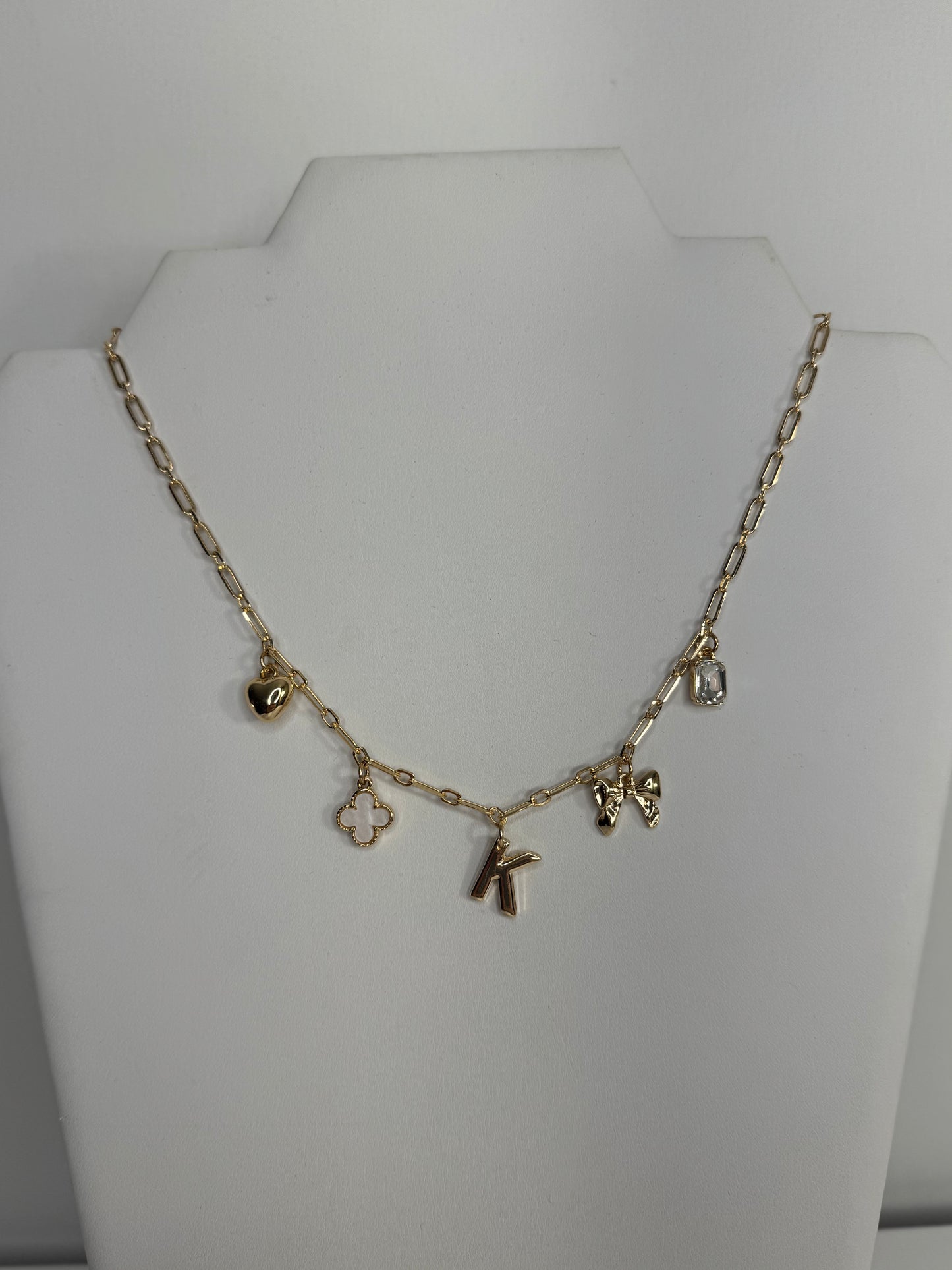 K Charm Necklace