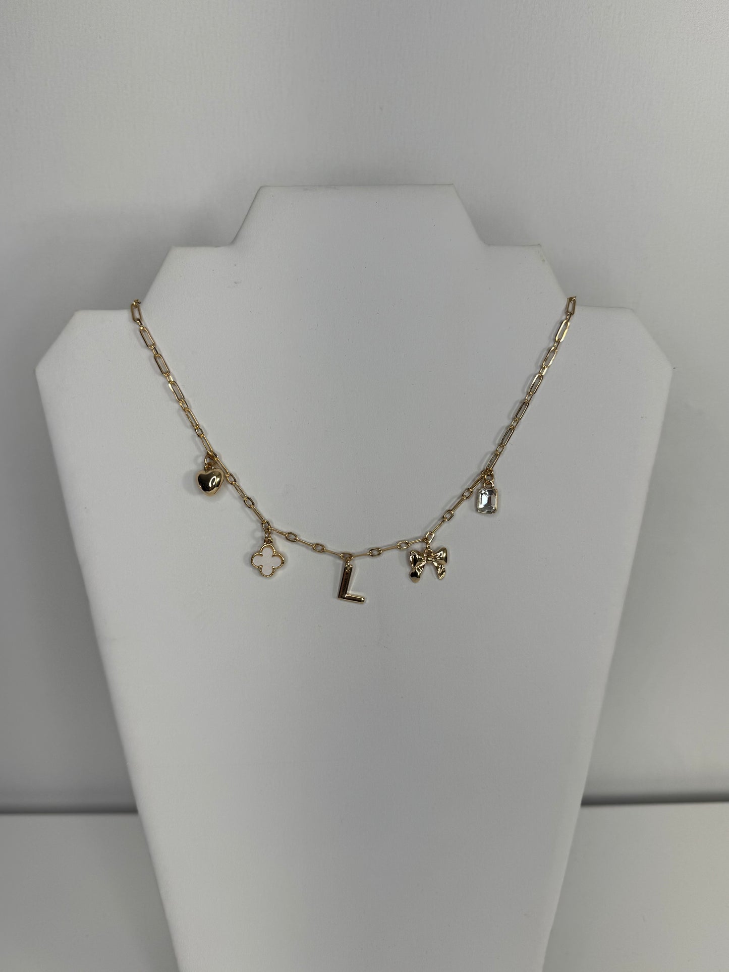 L Charm Necklace