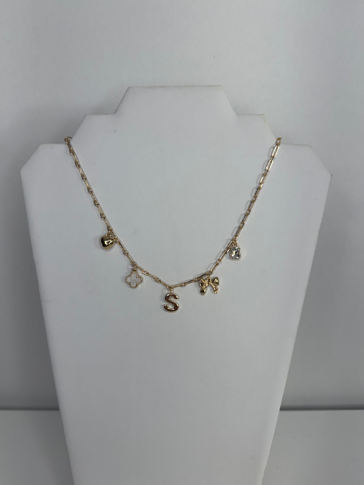 S Charm Necklace