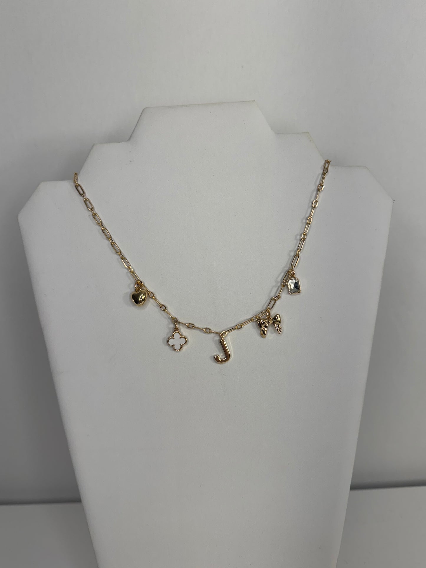 J Charm Necklace