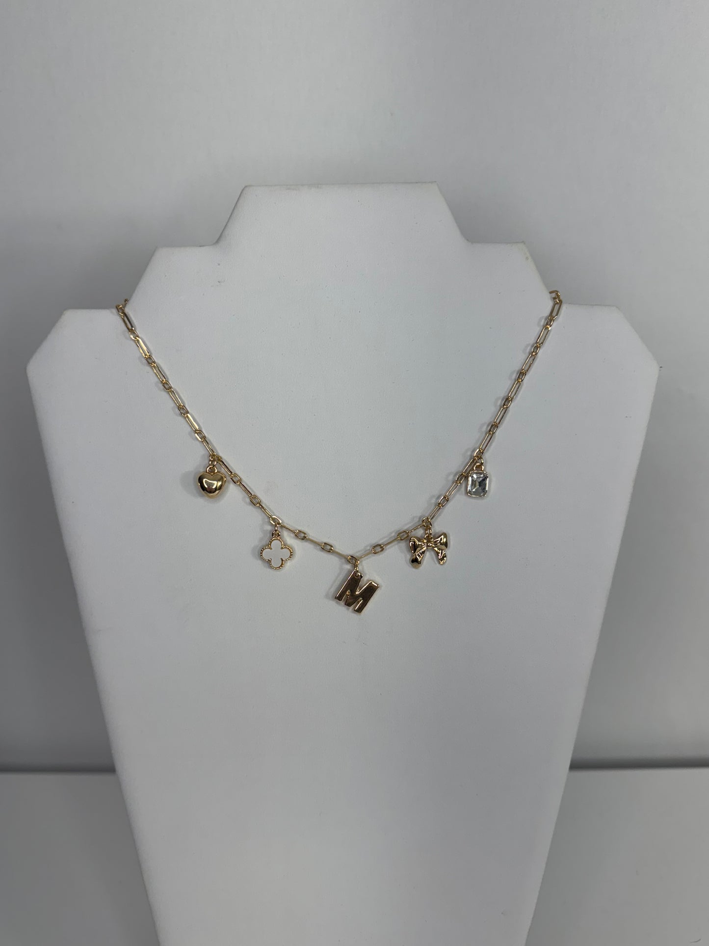 M Charm Necklace