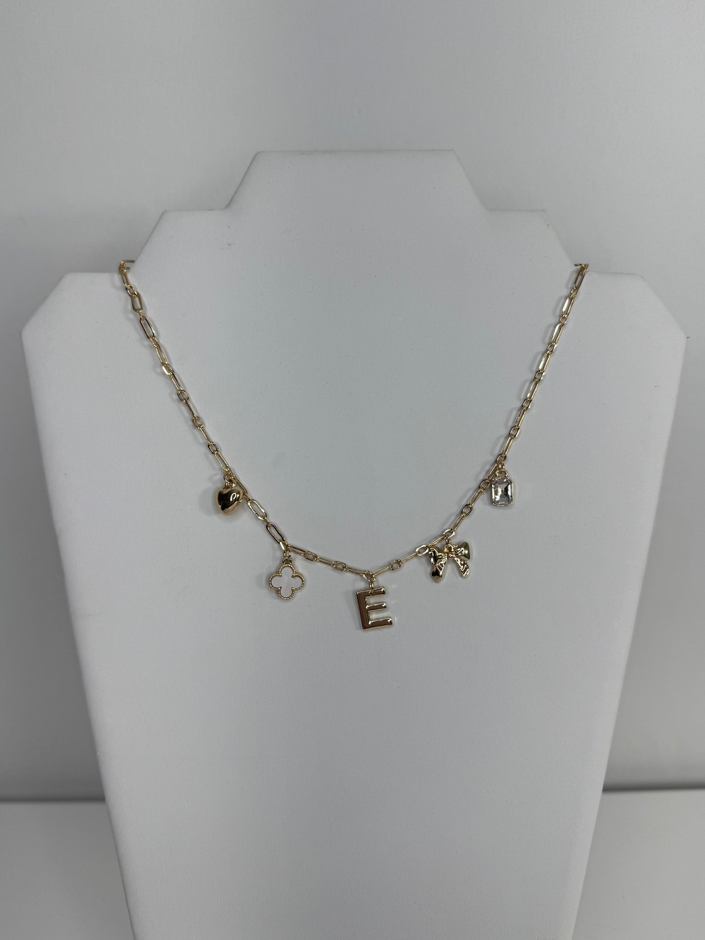 E Charm Necklace