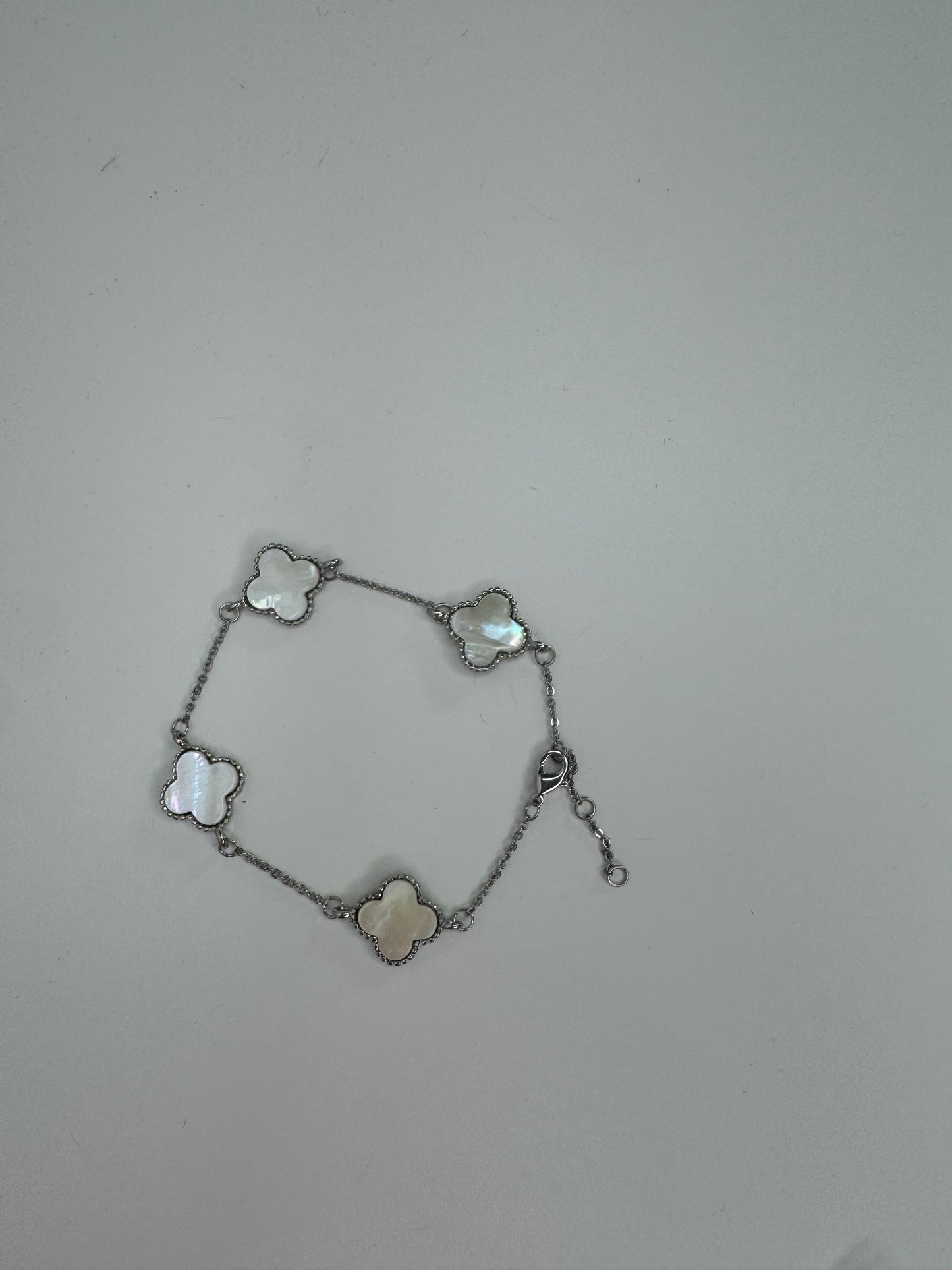 Silver Clover Bracelet