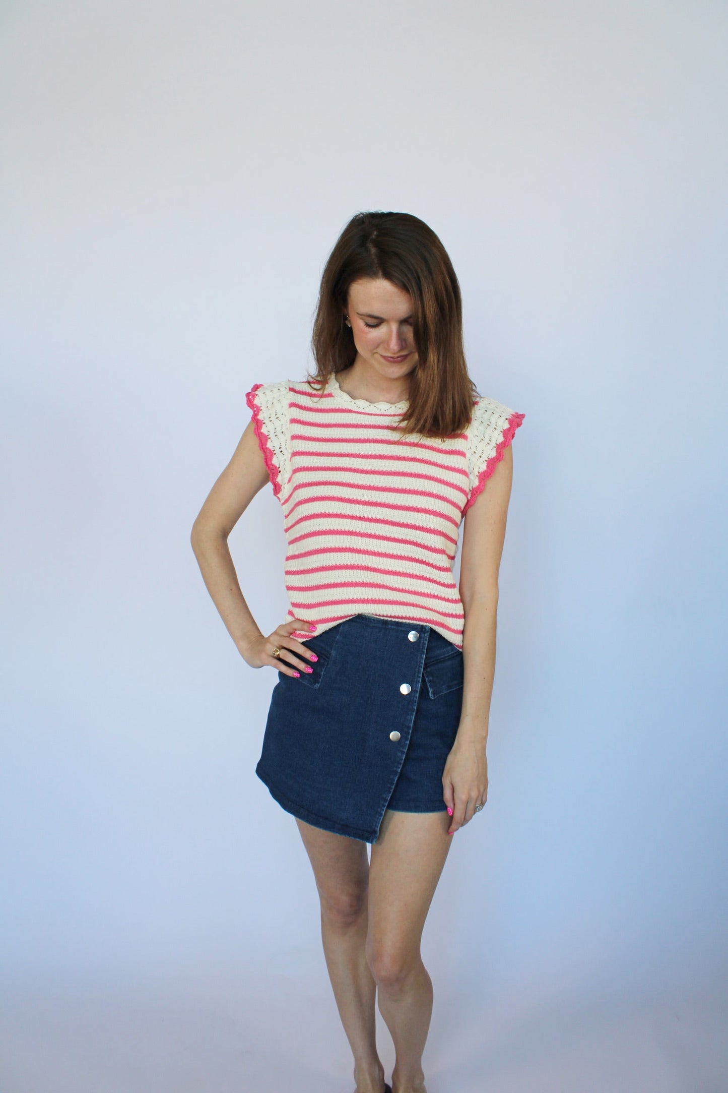 Cassidy Pink Knit Top