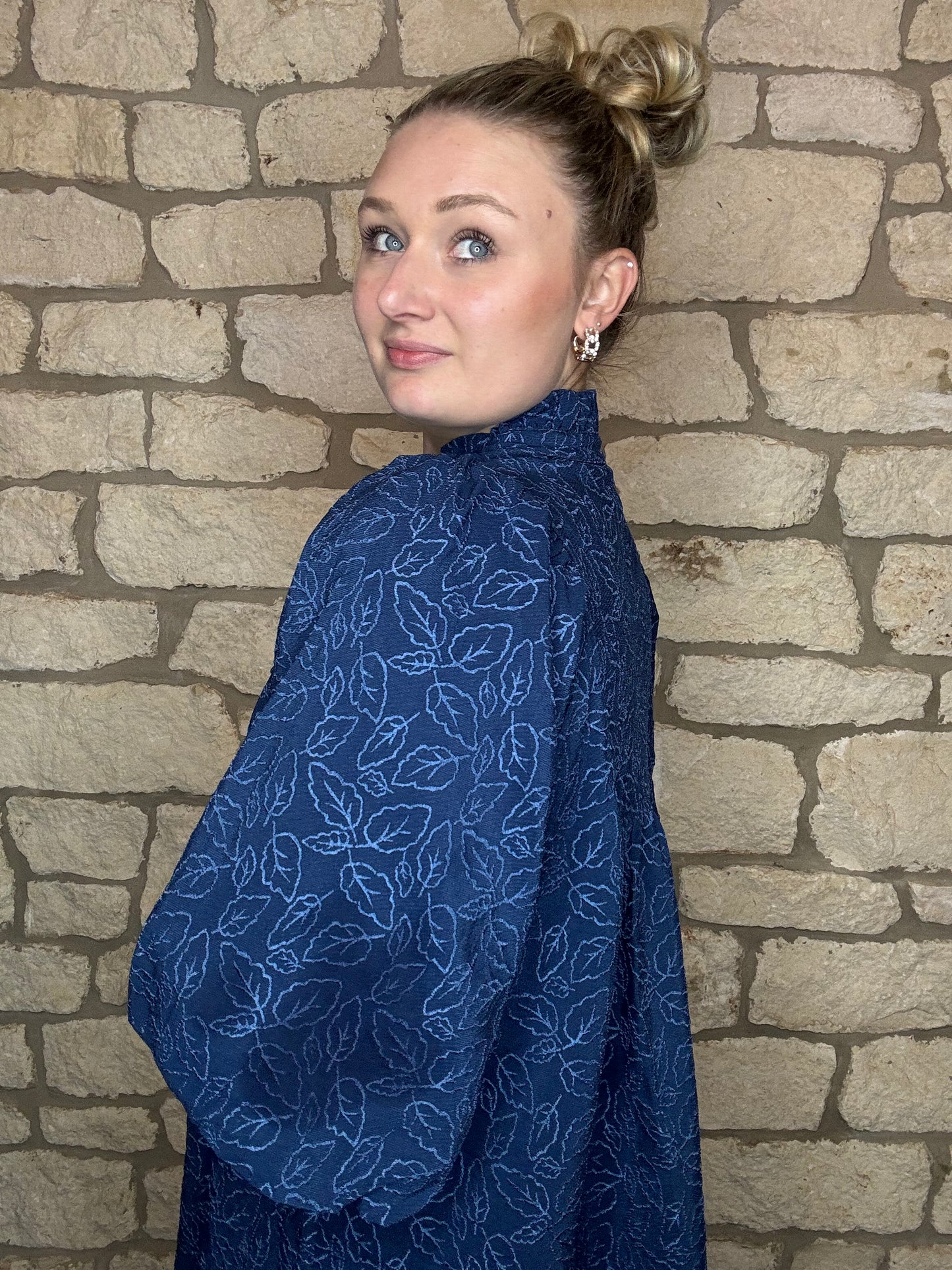 Latte Dress- Navy