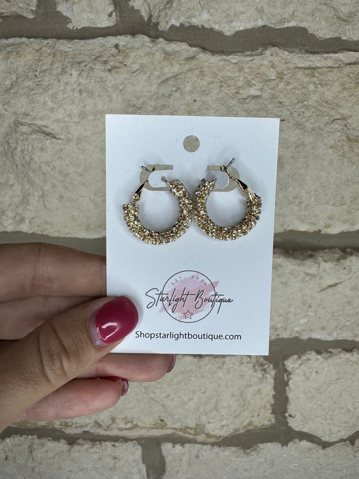 Gold Wrapped Hoops