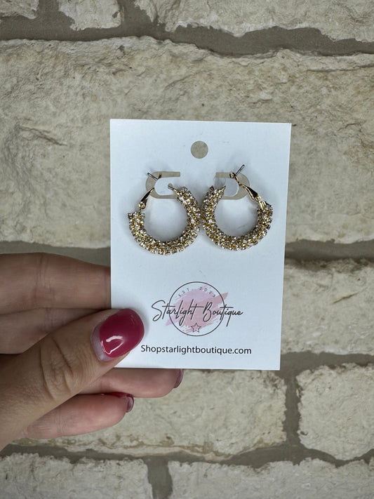 Gold Wrapped Hoops
