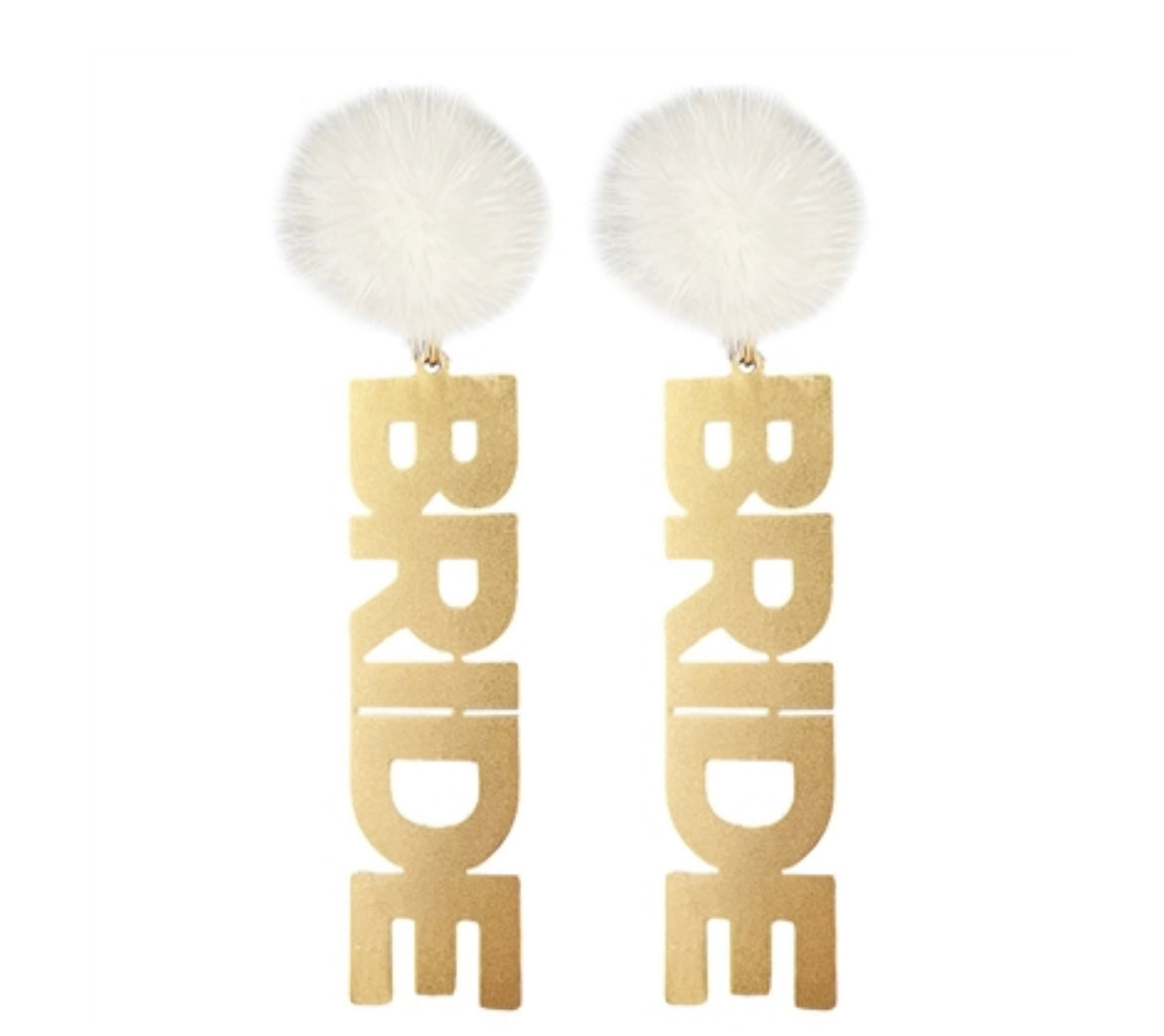Puff Bride Earrings