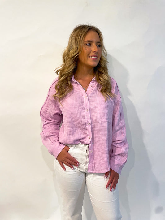 The Lavender Button Up