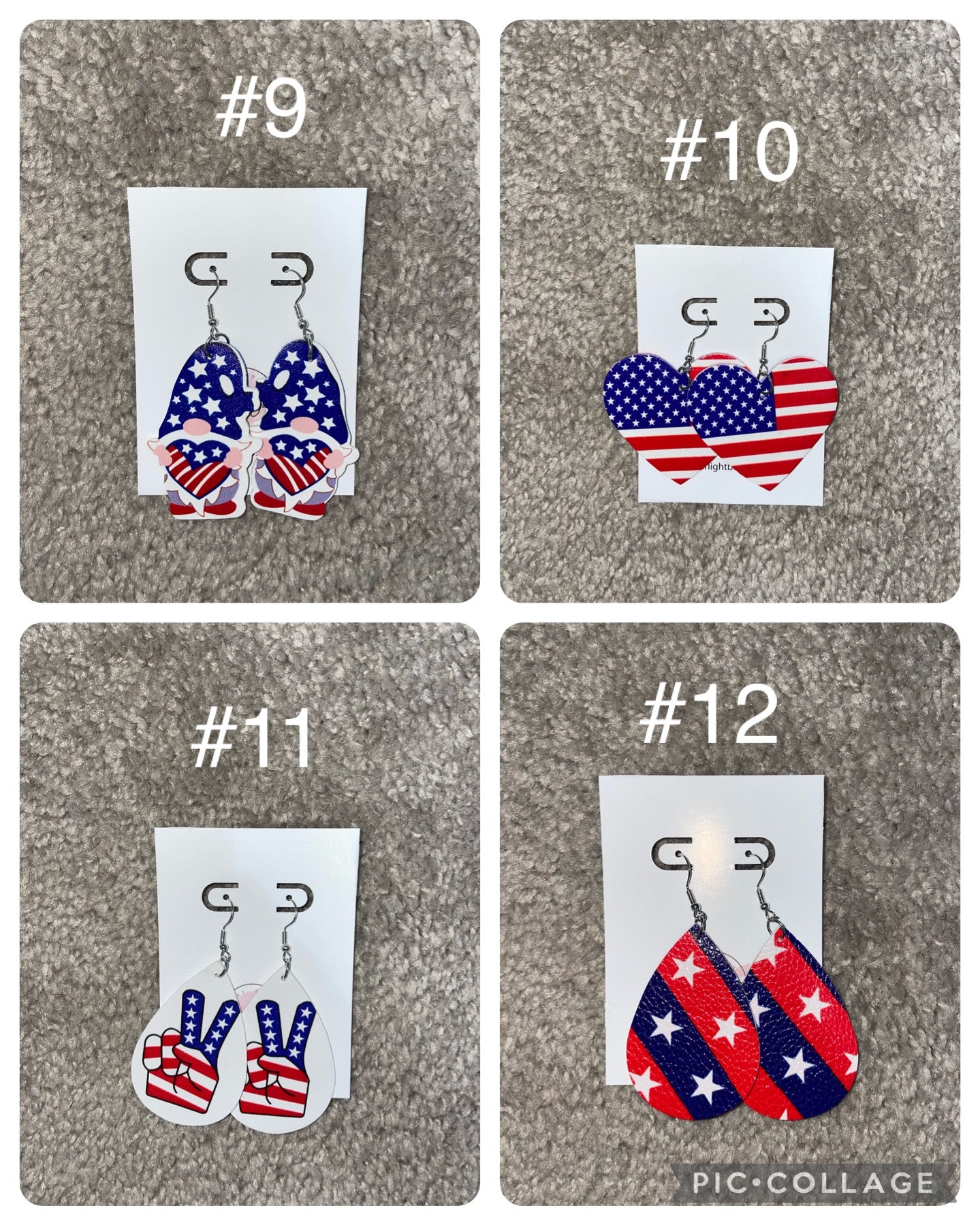 4th of July Earrings