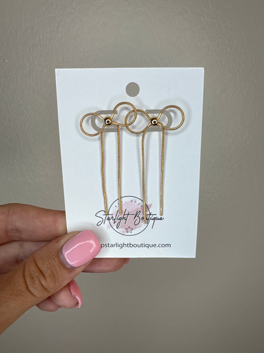 Bow Dangle Studs