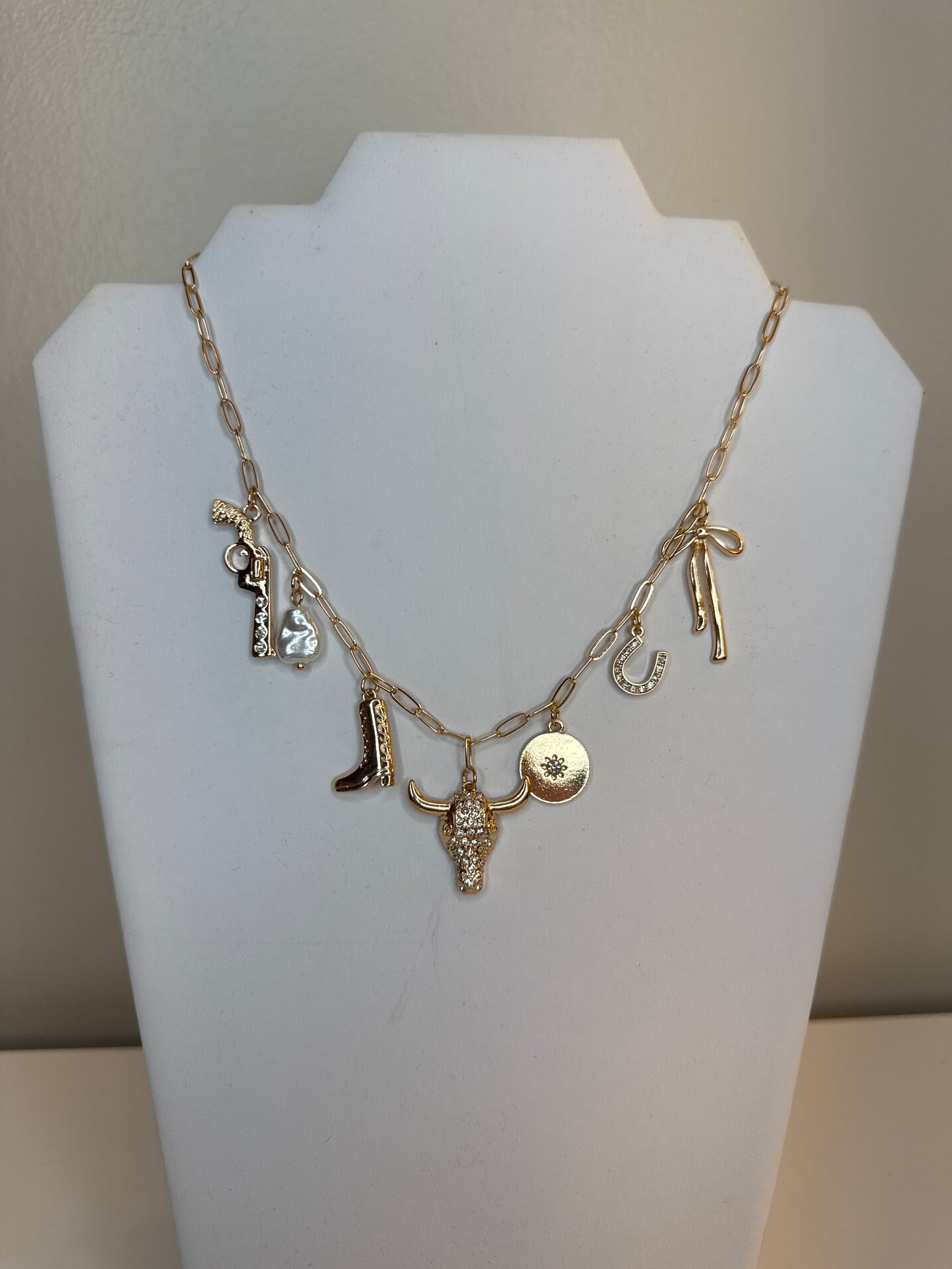 Bull Charm Necklace