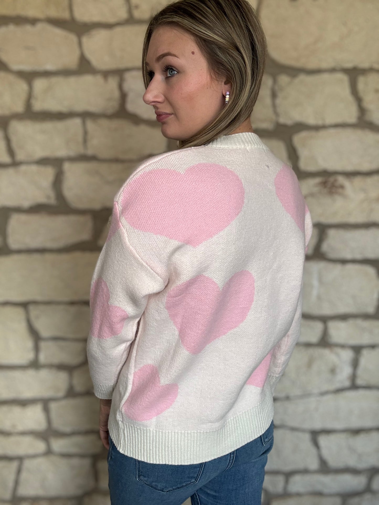 Pearl and Heart Sweater