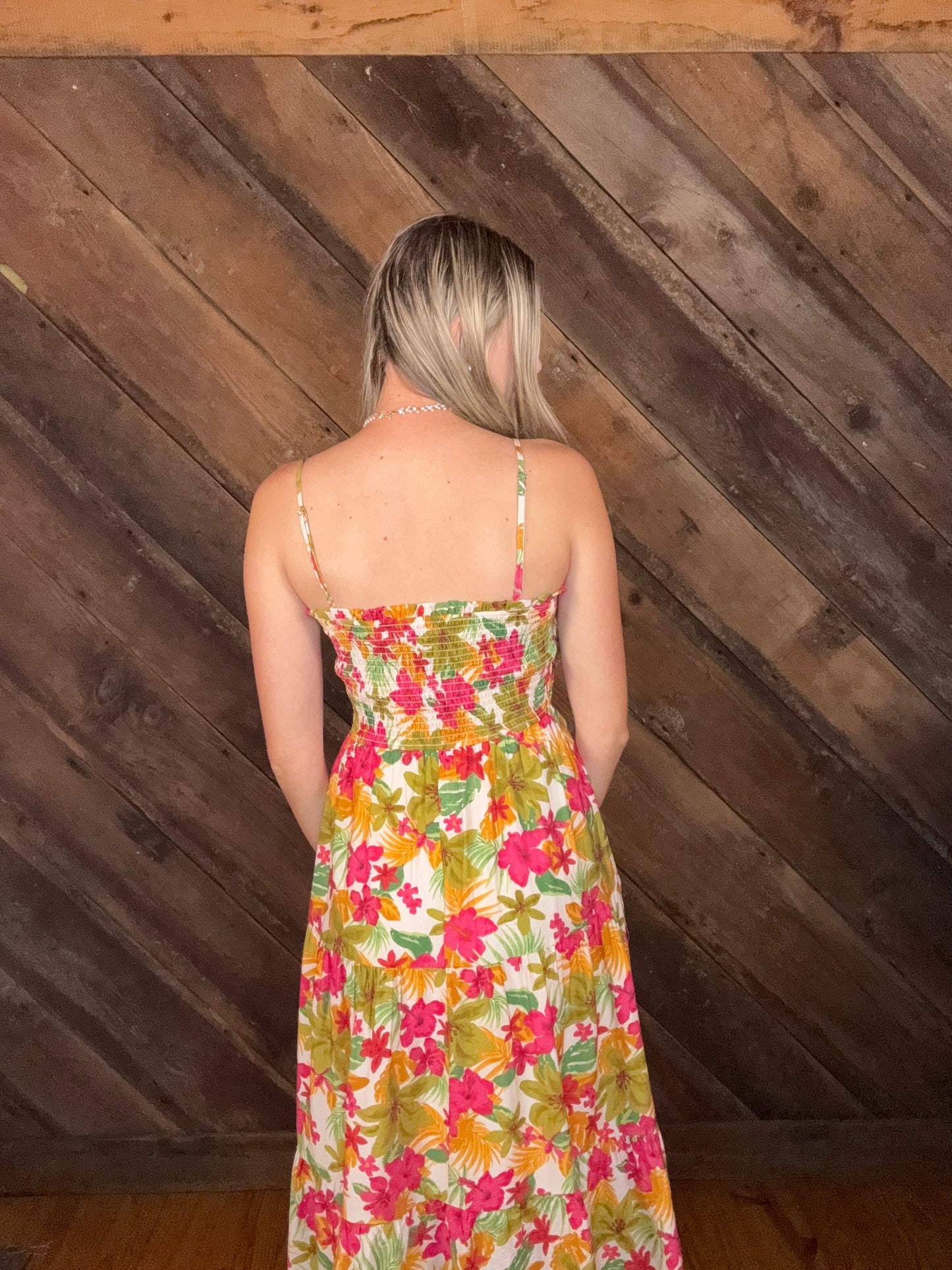 Sofia Floral Midi Dress