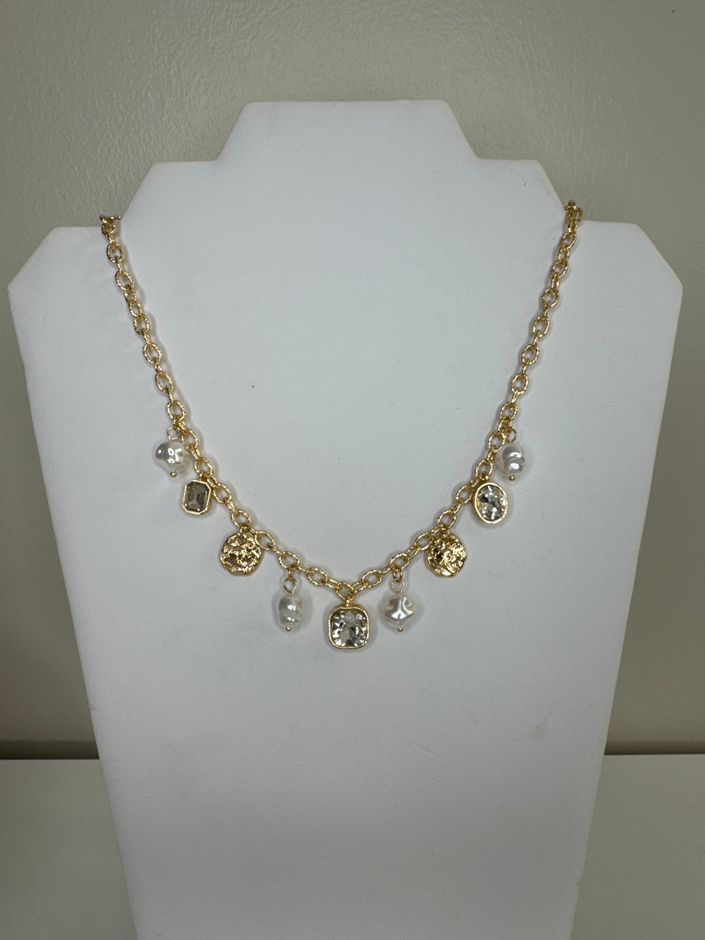 Pearl and Coin Necklace