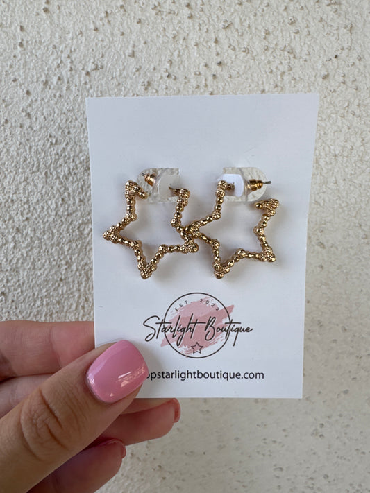 Frankie Star Gold Earrings