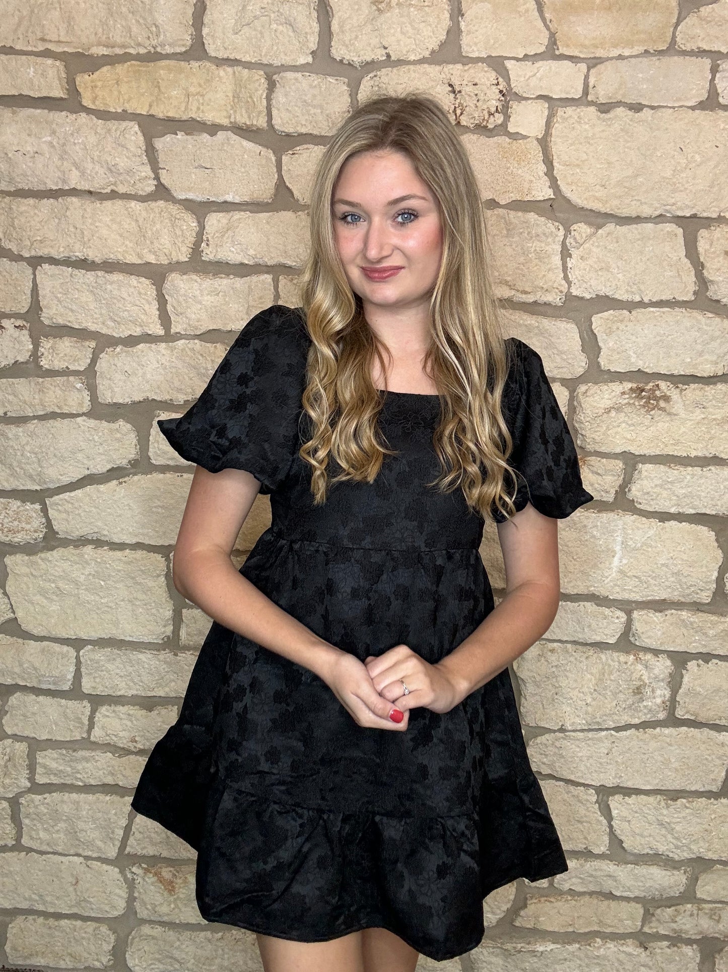 Fall Photos Dress- Black