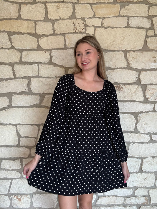 Black Polka Dot Dress