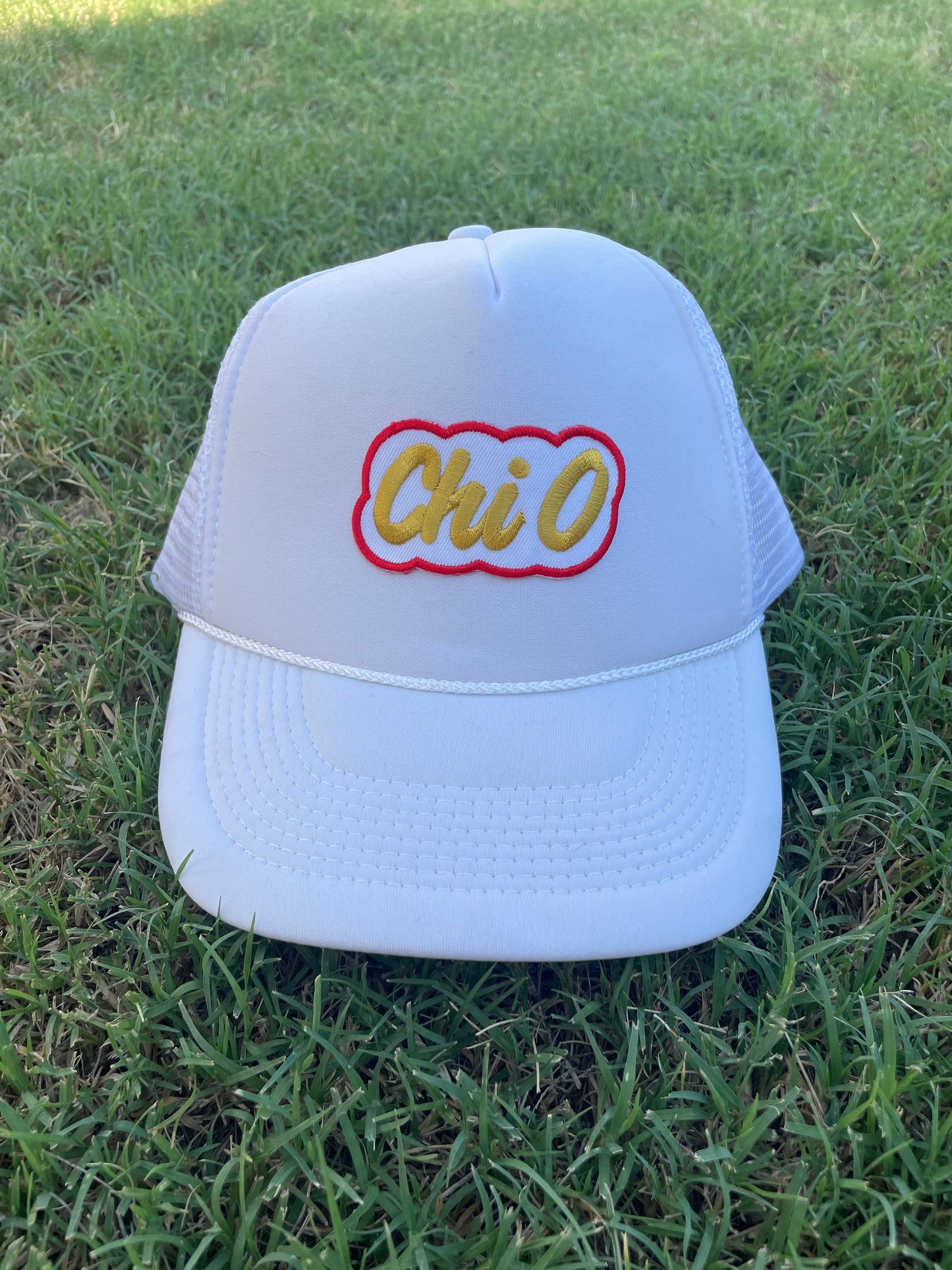 White Chi O Trucker Hat