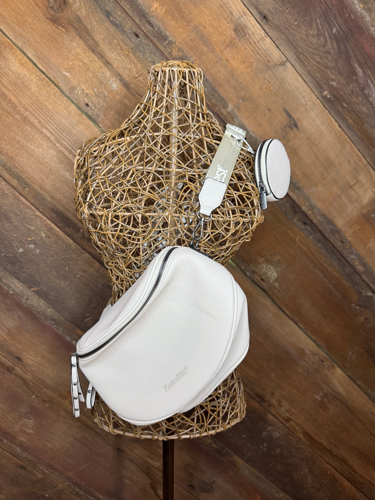 Montana West Bum Bag- Cream