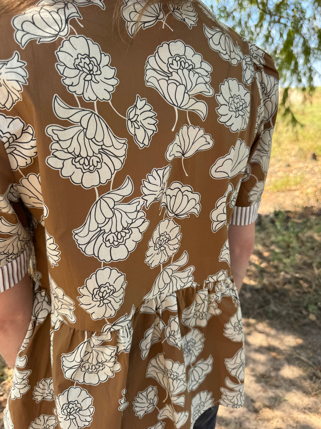 Blair Brown Floral Top